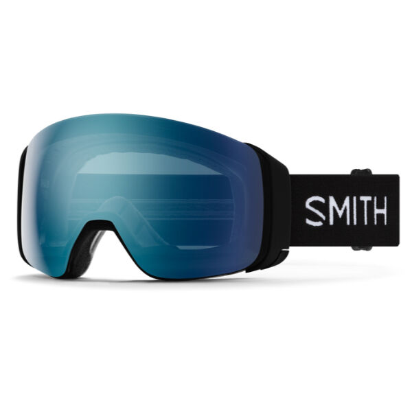 Smith 4D Mag Low Bridge Fit Goggle + Blue Mirror Lens